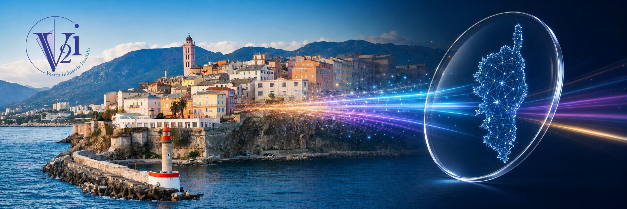 Bastia, innovation optique V2i et Corse lumineuse